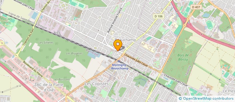 localisation de l'entreprise SCI 147 CHAUSSEE JULES CESAR  BEAUCHAMP