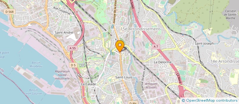 localisation de l'entreprise SCI 147 SAINT LOUIS à MARSEILLE