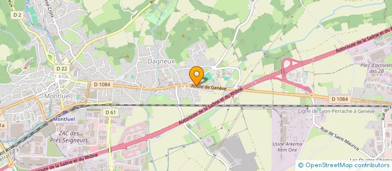 localisation de l'entreprise SCI 1489 GENEVE  DAGNEUX