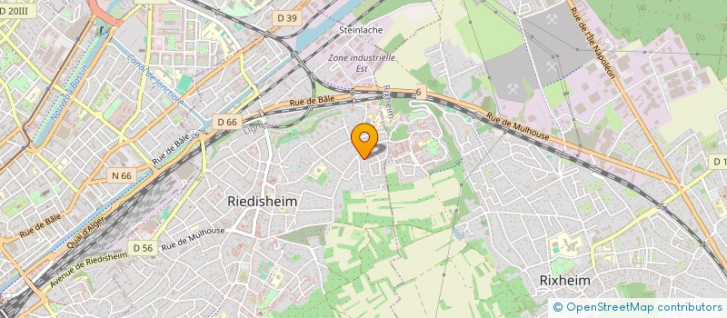 localisation de l'entreprise SCI 149 RUE D'ILLZACH  RIEDISHEIM