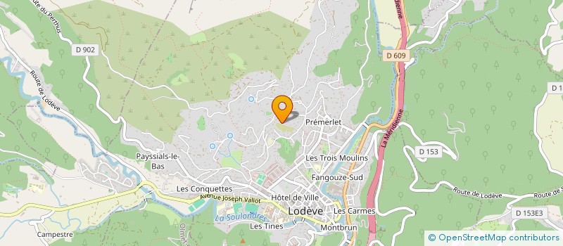 localisation de l'entreprise SCI 15-48  LODEVE