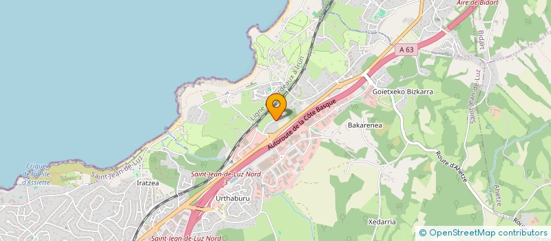 localisation de l'entreprise SCI 15  SAINT-JEAN-DE-LUZ