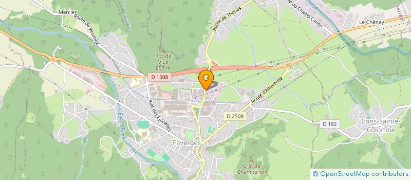 localisation de l'entreprise SCI 15  FAVERGES-SEYTHENEX