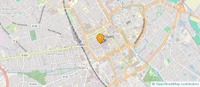 localisation de l'entreprise SCI 15 AUDIFFRED à TROYES