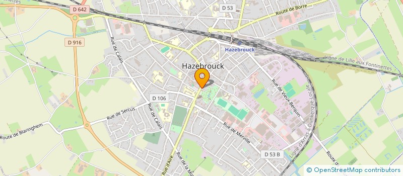 localisation de l'entreprise SCI 15 ET 17 RUE DE L'EGLISE  HAZEBROUCK