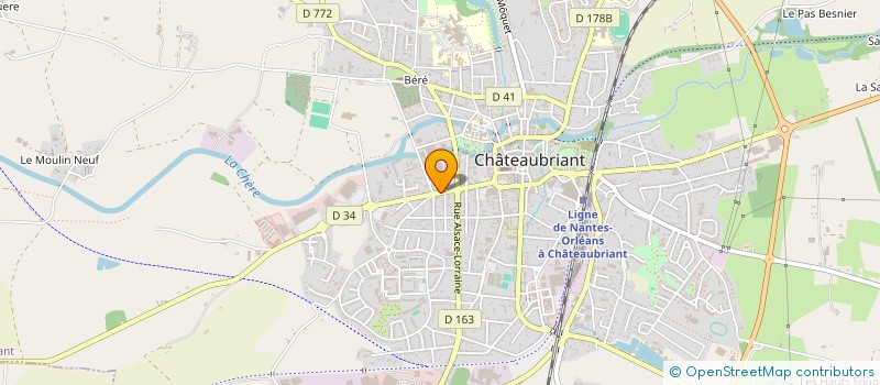 localisation de l'entreprise SCI 15 LES LANDELLES  CHATEAUBRIANT