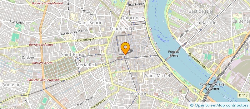 localisation de l'entreprise SCI 15 PLACE PEY BERLAND  BORDEAUX