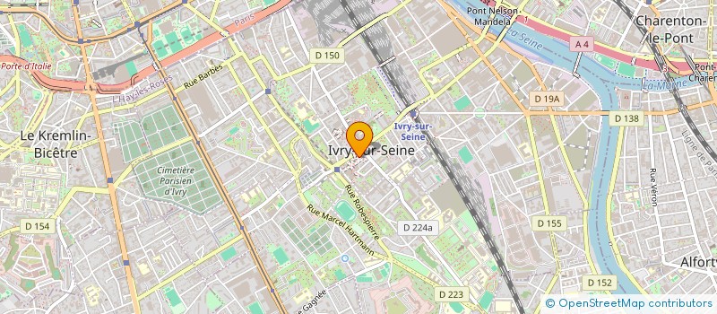 localisation de l'entreprise SCI 15 PROMENEE GERARD PHILIPP à IVRY-SUR-SEINE