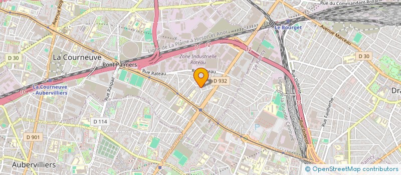 localisation de l'entreprise SCI 15 QUAI DE L'OISE à LA COURNEUVE