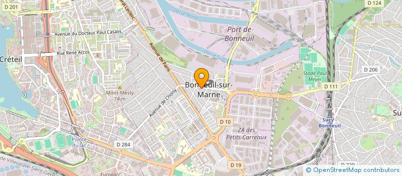 localisation de l'entreprise SCI 15 RUE AUGUSTE GROSS à BONNEUIL-SUR-MARNE