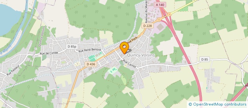 localisation de l'entreprise SCI 15 RUE DE MEAUX  QUINCY-VOISINS