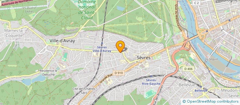 localisation de l'entreprise SCI 15 RUE DE VILLE D AVRAY à SEVRES