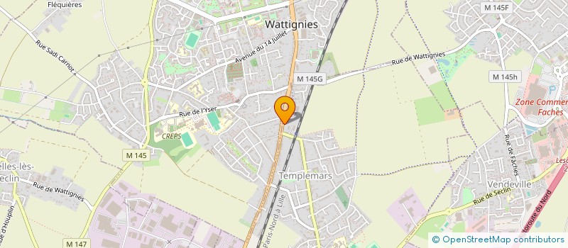 localisation de l'entreprise SCI 15 RUE DU GENERAL DE GAULLE  TEMPLEMARS