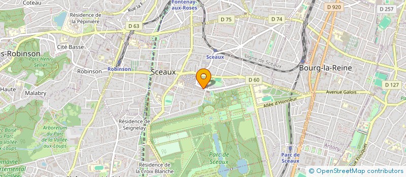 localisation de l'entreprise SCI 15 RUE HOUDAN à SCEAUX