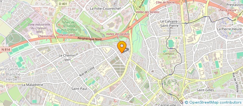 localisation de l'entreprise SCI 15 RUE RENOIR  CAEN