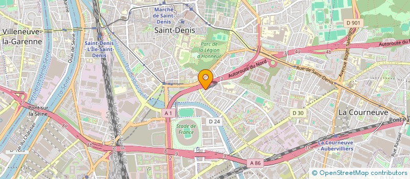 localisation de l'entreprise SCI 15 RUE TAITTINGER 93 ST DENIS à SAINT-DENIS