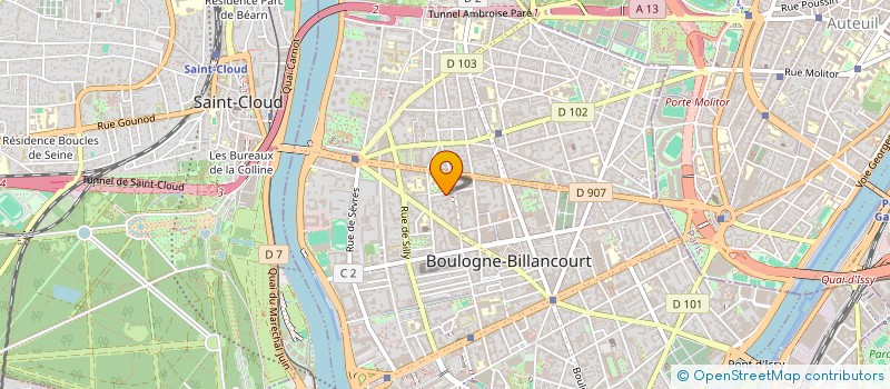 localisation de l'entreprise SCI 15 VALADE à BOULOGNE-BILLANCOURT