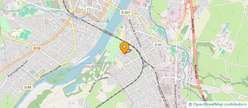 localisation de l'entreprise SCI 15 VAUBAN  ROANNE