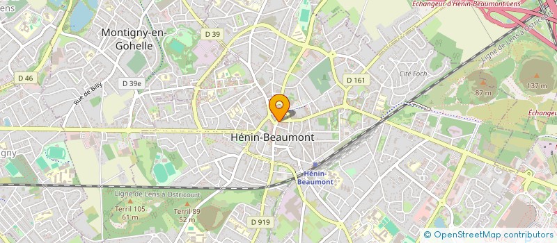 localisation de l'entreprise SCI 150 PLACE JEAN JAURES à HENIN-BEAUMONT