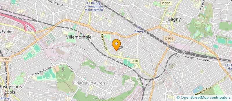 localisation de l'entreprise SCI 150 ROQUETTE à VILLEMOMBLE