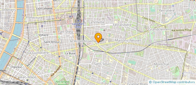 localisation de l'entreprise SCI 153 RUE BARABAN  LYON