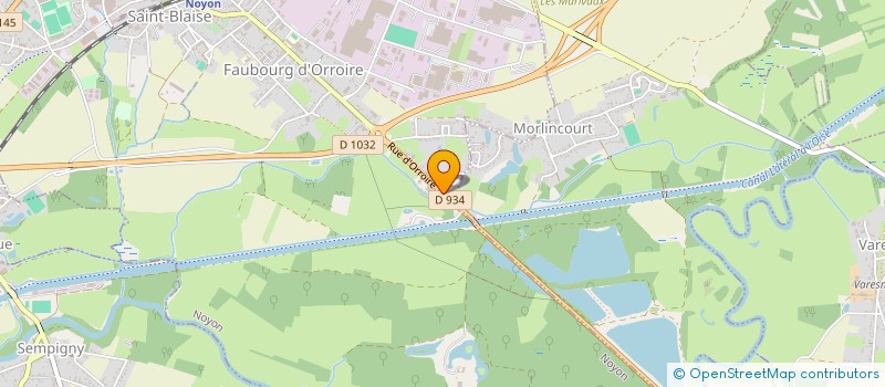 localisation de l'entreprise SCI 1556 ORROIRE  NOYON