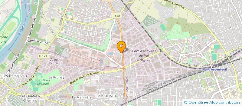 localisation de l'entreprise SCI 156 LES GROUS  CORMEILLES-EN-PARISIS