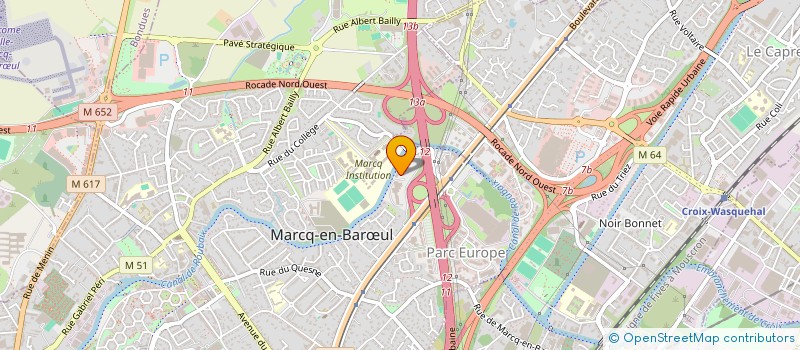 localisation de l'entreprise SCI 158 RUE D'ARRAS  MARCQ-EN-BARUL