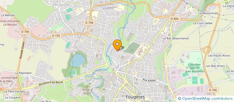 localisation de l'entreprise SCI 16-18  FOUGERES