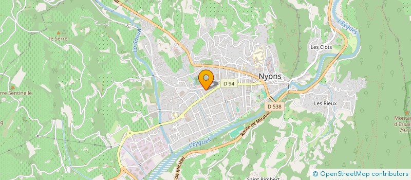 localisation de l'entreprise SCI 16 ALLEE DES TILLEULS  NYONS