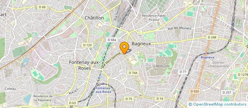 localisation de l'entreprise SCI 16 AVENUE FOCH à FONTENAY-AUX-ROSES