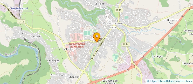 localisation de l'entreprise SCI 16 AVENUE JEAN MARTOURET  MONISTROL-SUR-LOIRE