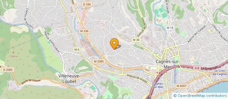 localisation de l'entreprise SCI 16 BD MANTEGA RIGHI à CAGNES-SUR-MER