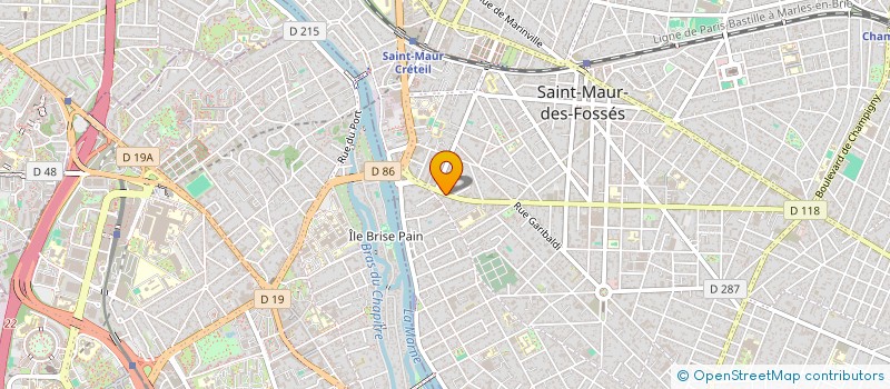 localisation de l'entreprise SCI 16 BDCRETEIL ST MAUR à SAINT-MAUR-DES-FOSSES