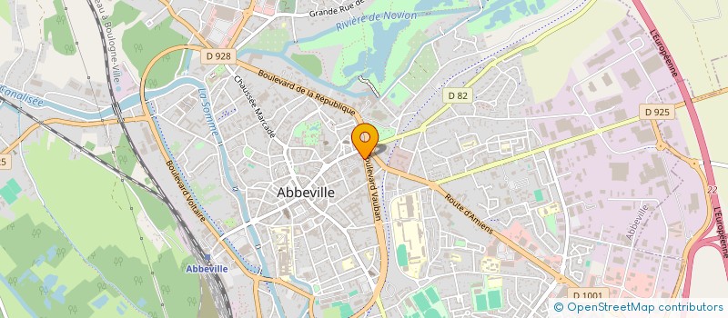 localisation de l'entreprise SCI 16 BOULEVARD VAUBAN  ABBEVILLE