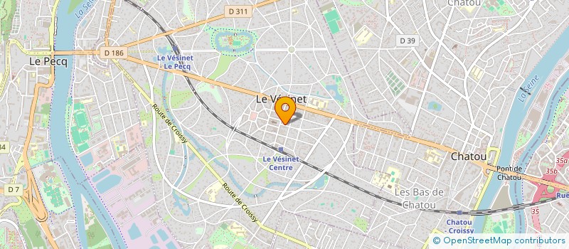 localisation de l'entreprise SCI 16 DECKER  LE VESINET