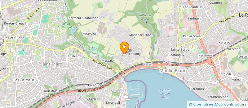 localisation de l'entreprise SCI 16 FAUTRAS  GUIPAVAS