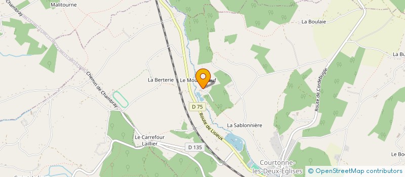 localisation de l'entreprise SCI 16 LABAT  COURTONNE-LES-DEUX-EGLISES