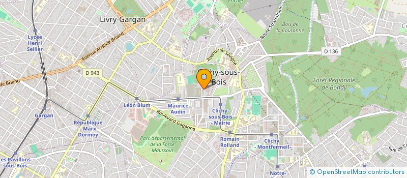 localisation de l'entreprise SCI 16 LABAT à CLICHY-SOUS-BOIS
