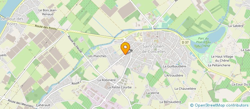 localisation de l'entreprise SCI 16 LE CHATEAU  SAINT-JULIEN-DE-CONCELLES