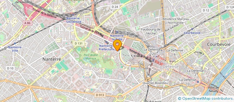 localisation de l'entreprise SCI 16 MESSINE  NANTERRE