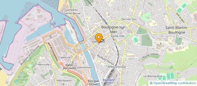 localisation de l'entreprise SCI 16 PLACE DALTON  BOULOGNE-SUR-MER
