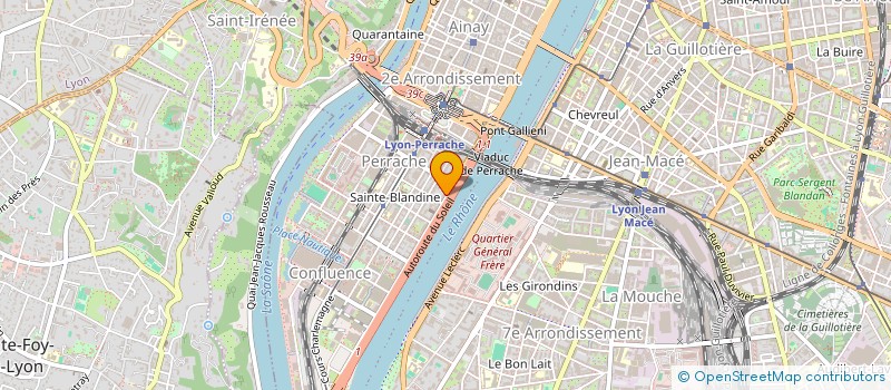 localisation de l'entreprise SCI 16 QUAI PERRACHE  LYON