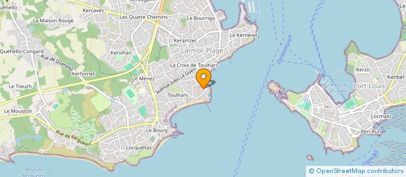 localisation de l'entreprise SCI 16 RESIDENCE DE LA NOURRIGUEL  LARMOR-PLAGE