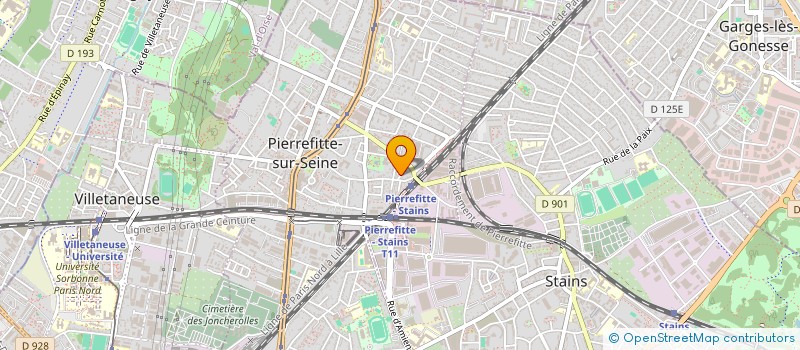 localisation de l'entreprise SCI 16 RUE BROHAN à PIERREFITTE-SUR-SEINE