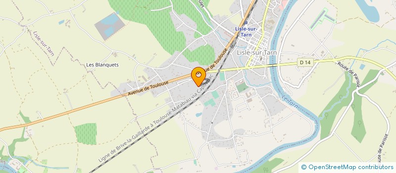 localisation de l'entreprise SCI 16 RUE D'EYLAU à LISLE-SUR-TARN