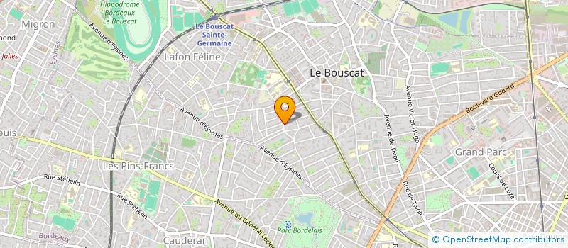 localisation de l'entreprise SCI 16 RUE DE LA COUR DES AIDES  LE BOUSCAT