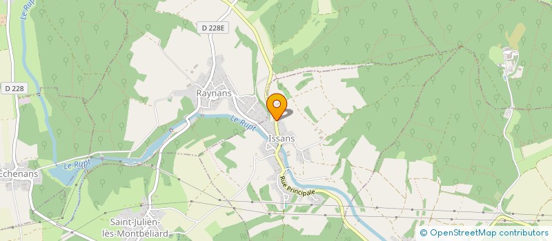 localisation de l'entreprise SCI 16 RUE DES HUISSELETS  ISSANS