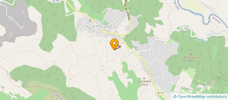 localisation de l'entreprise SCI 16 RUE GRANDE  LE THORONET