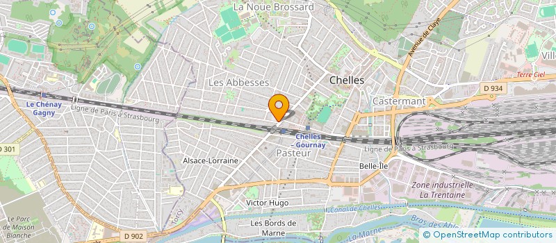 localisation de l'entreprise SCI 16 RUE GUSTAVE NAST CHELLES à CHELLES